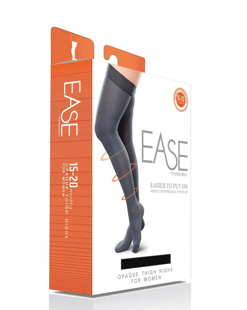 Therafirm Ease Opaque Women's Closed Toe Thigh High 15-20 mmHg