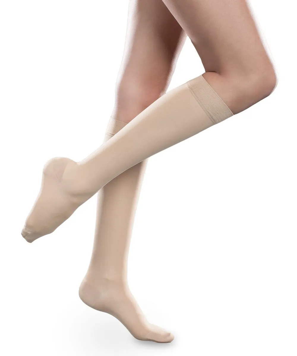 Therafirm Sheer Ease Women's Closed Toe Knee High Stockings 15-20mmHg - Clearance