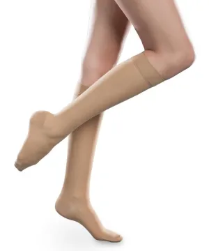 Therafirm Sheer Ease Women's Closed Toe Knee High Stockings 15-20mmHg - Clearance