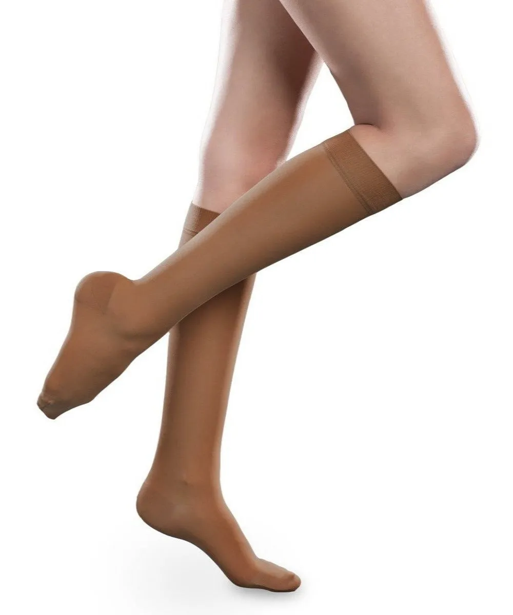 Therafirm Sheer Ease Women's Closed Toe Knee High Stockings 15-20mmHg - Clearance