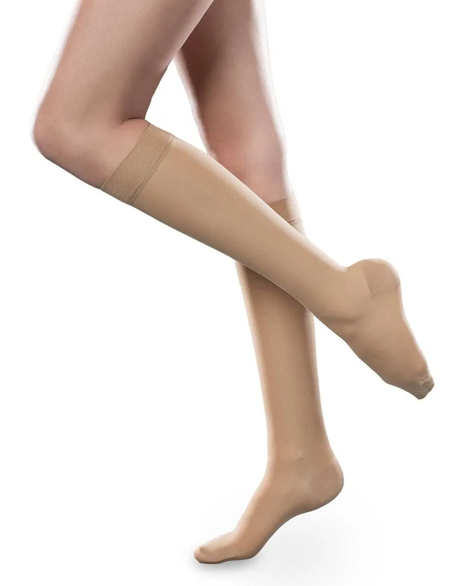 Therafirm Sheer Ease Women's Closed Toe Knee High Stockings 30-40mmHg