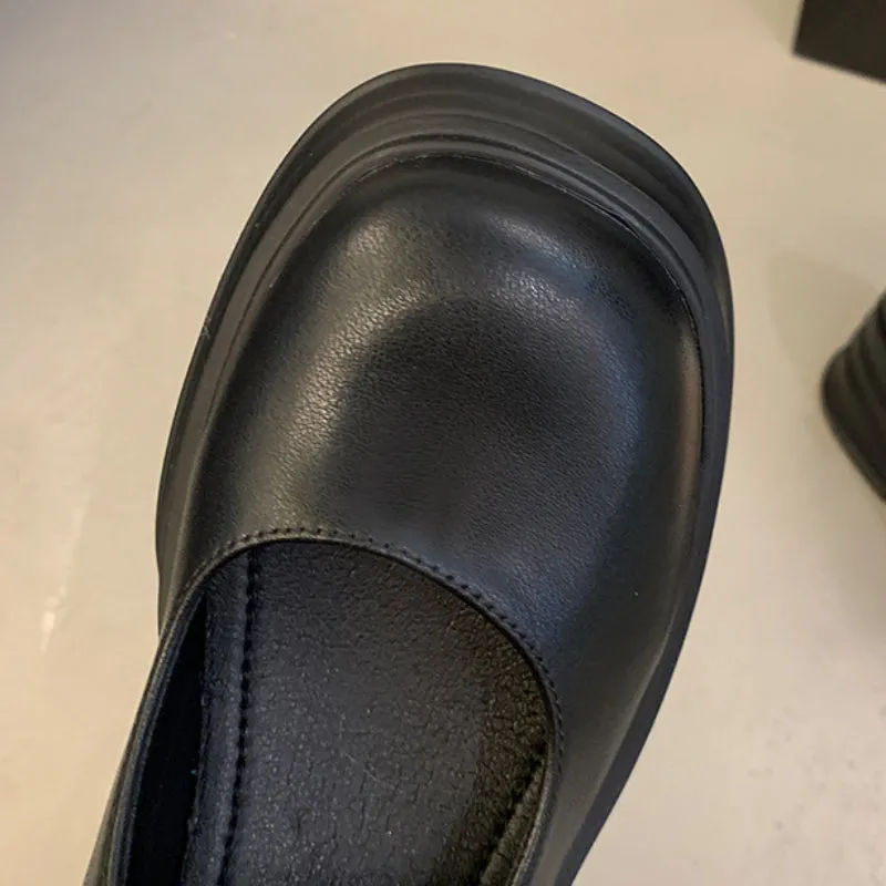 Thick-soled Mary Jane Preppy Pumps for Women