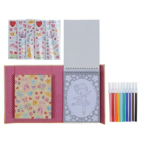 Tiger Tribe Ballet Colouring Set