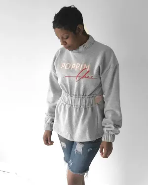 Tina High Neck Open Back Top