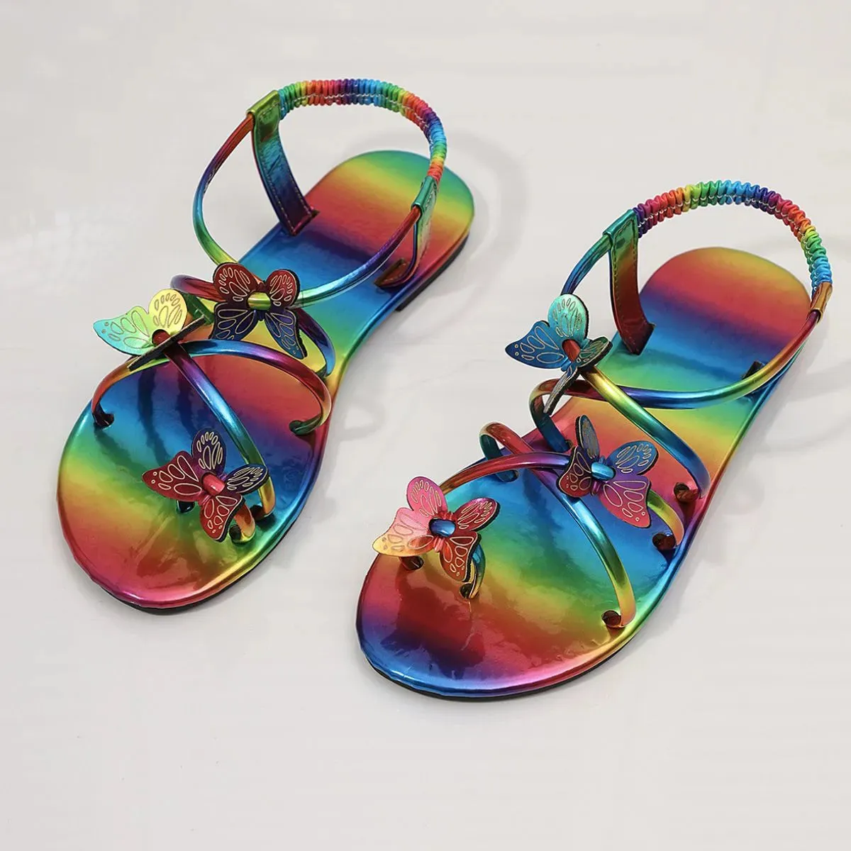 Toe Loop Flats Sandals