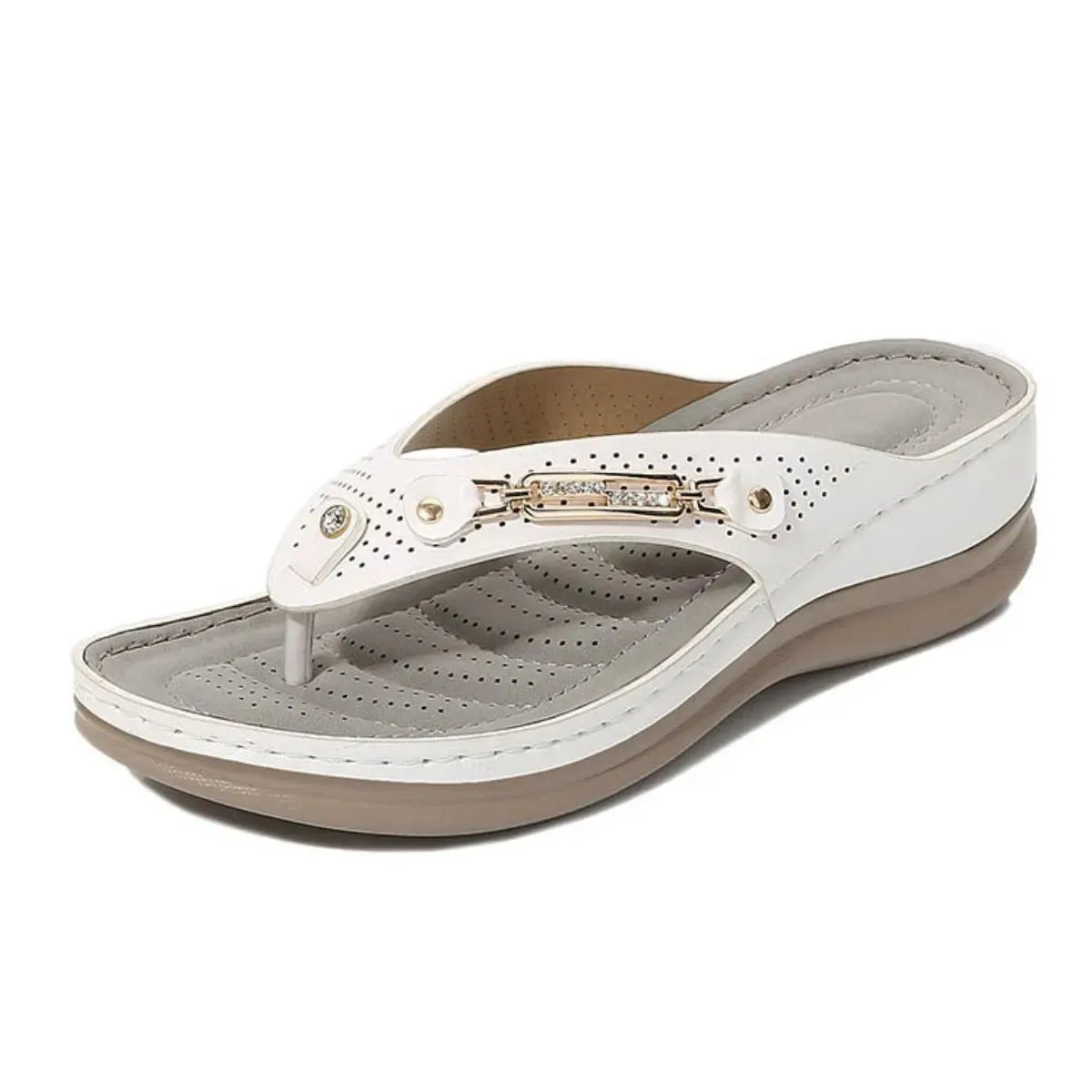 Toe Post Wedge Sandals