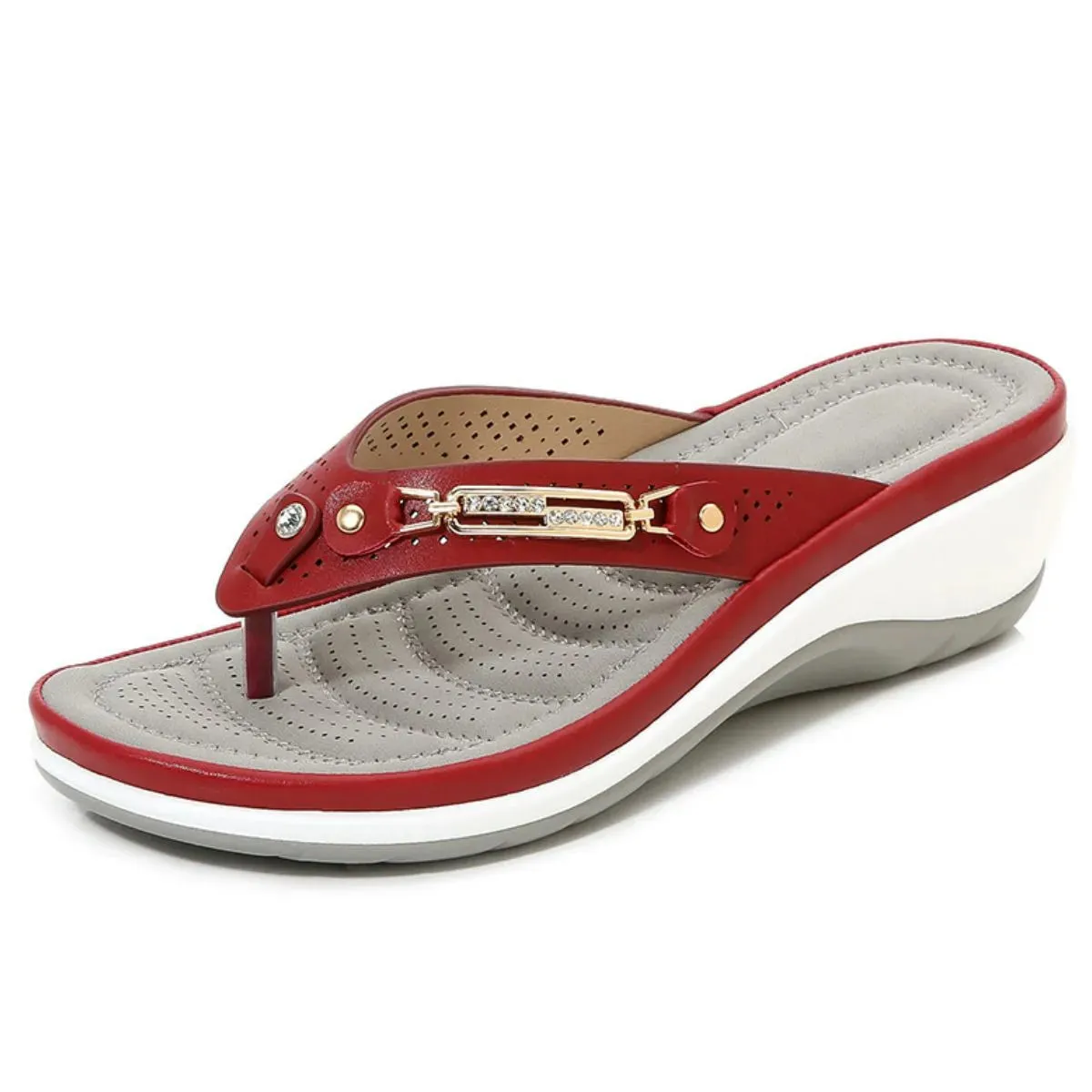 Toe Post Wedge Sandals