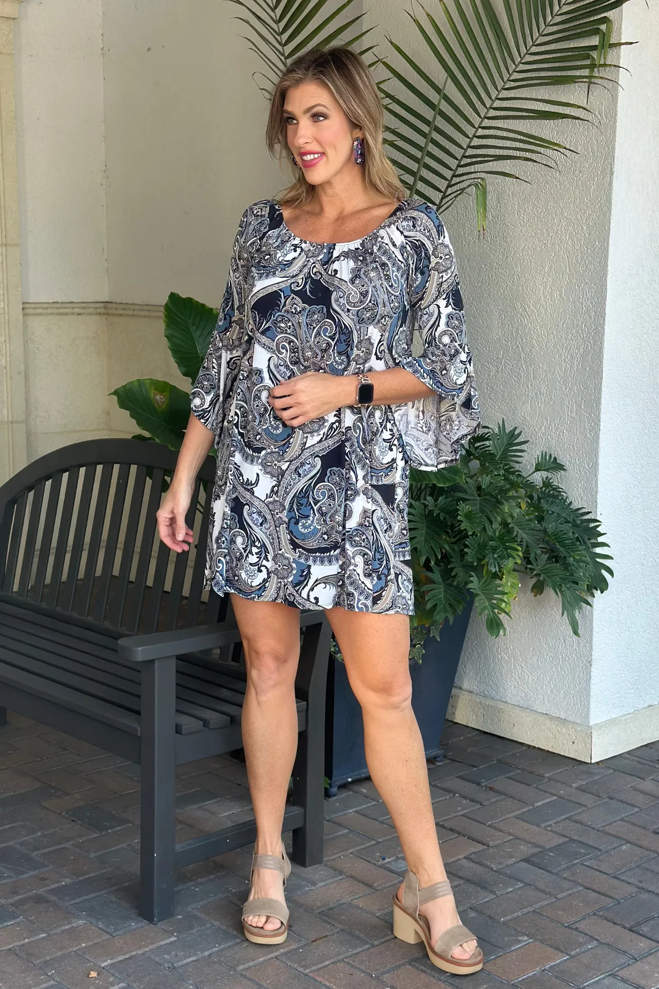 TPN Houston Paisley Printed Dress