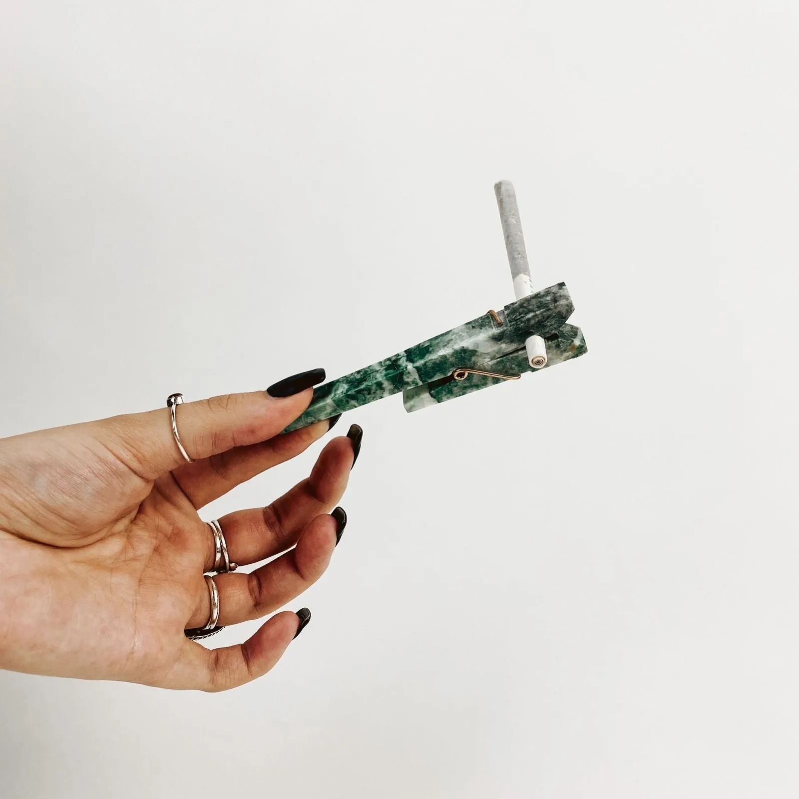 Turquoise Rhodonite Smoke Clip