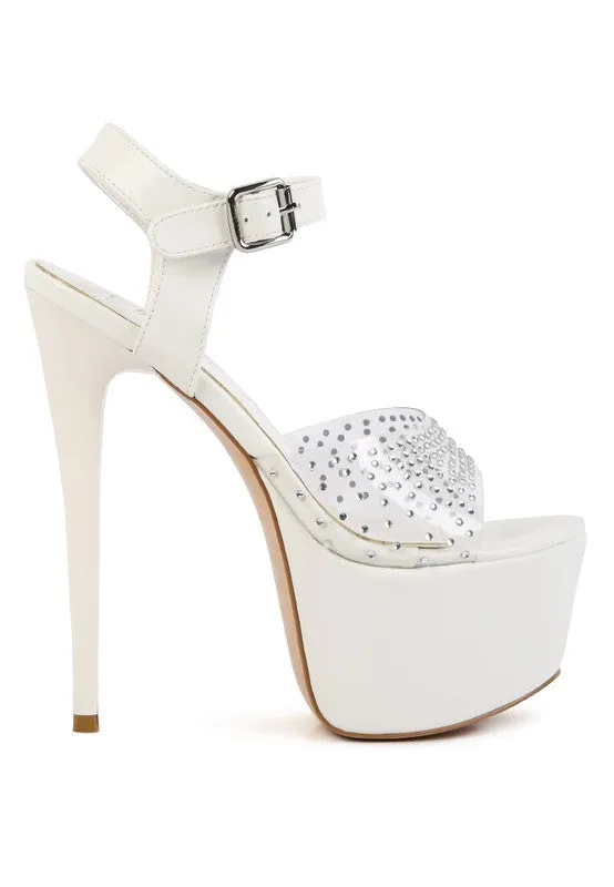 ULTRA HIGH HEEL CLEAR SANDAL