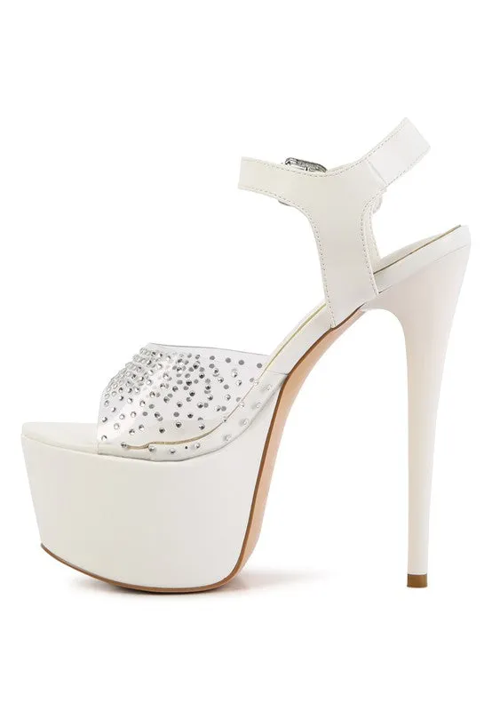 ULTRA HIGH HEEL CLEAR SANDAL