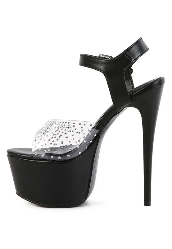 ULTRA HIGH HEEL CLEAR SANDAL