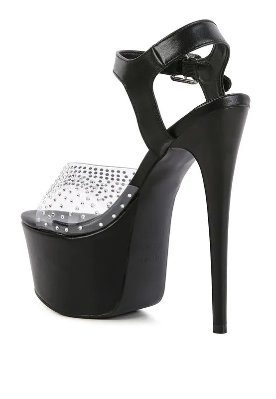 ULTRA HIGH HEEL CLEAR SANDAL