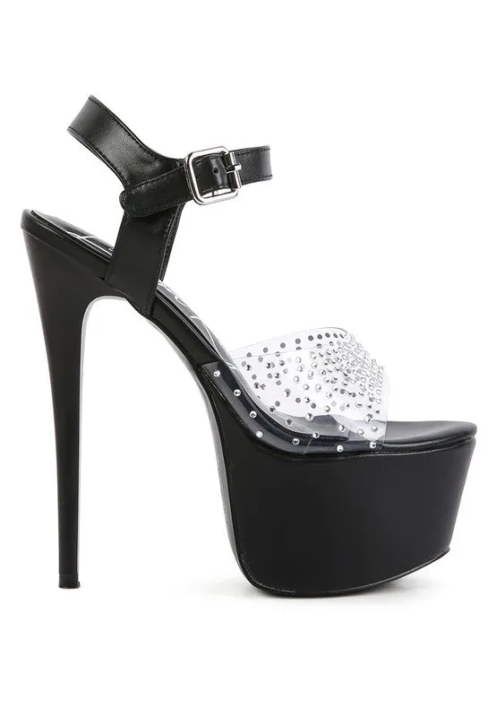 ULTRA HIGH HEEL CLEAR SANDAL