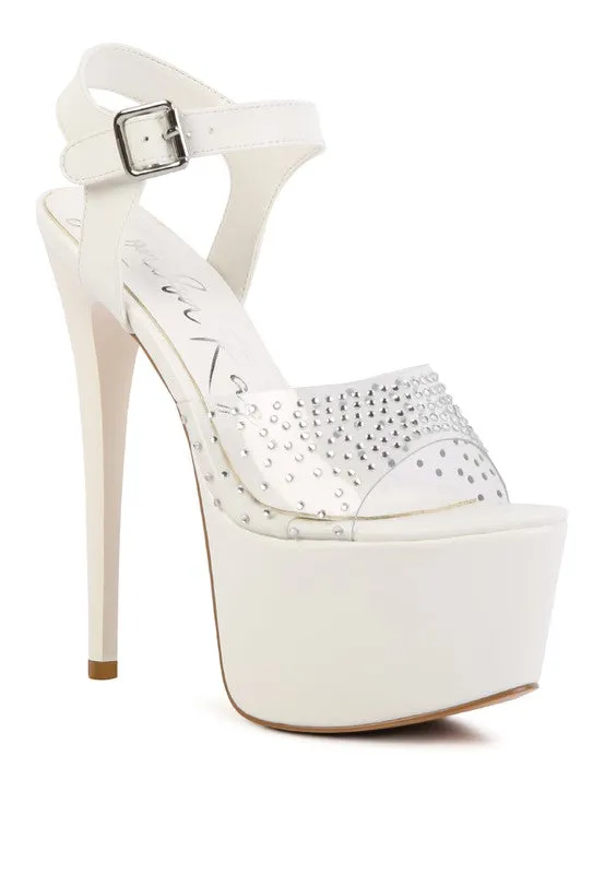 ULTRA HIGH HEEL CLEAR SANDAL