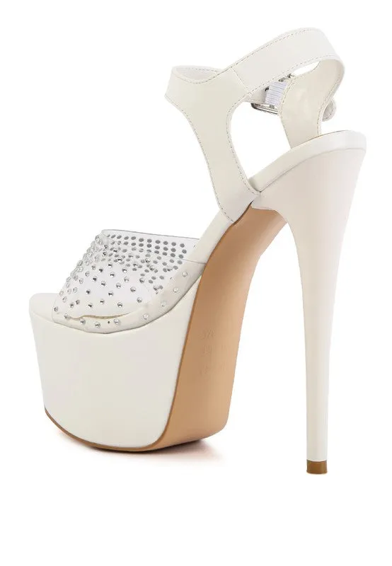 ULTRA HIGH HEEL CLEAR SANDAL