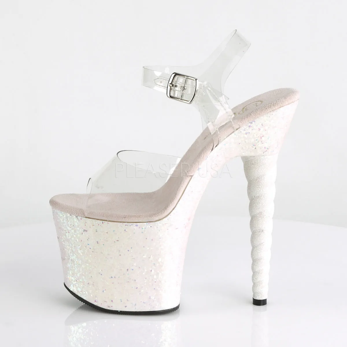 UNICORN-708LG  Clear/Opal Multi Glitter