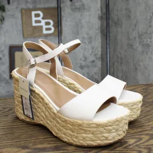 Universal Thread Alisha Platform Wedge Heels with Memory Foam Insole White 9.5M