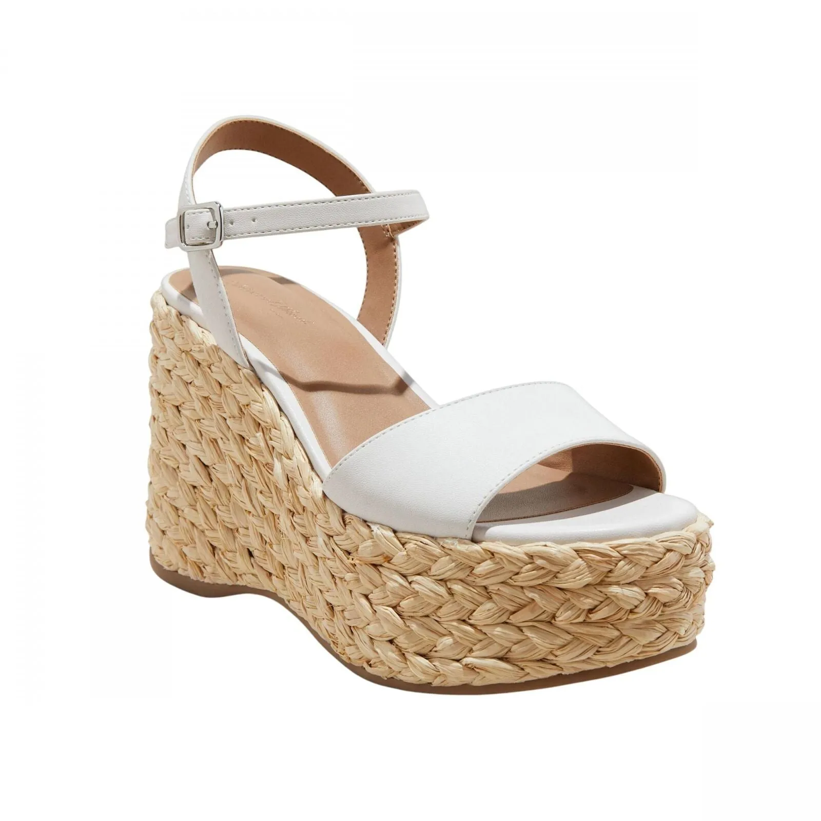 Universal Thread Alisha Platform Wedge Heels with Memory Foam Insole White 9.5M