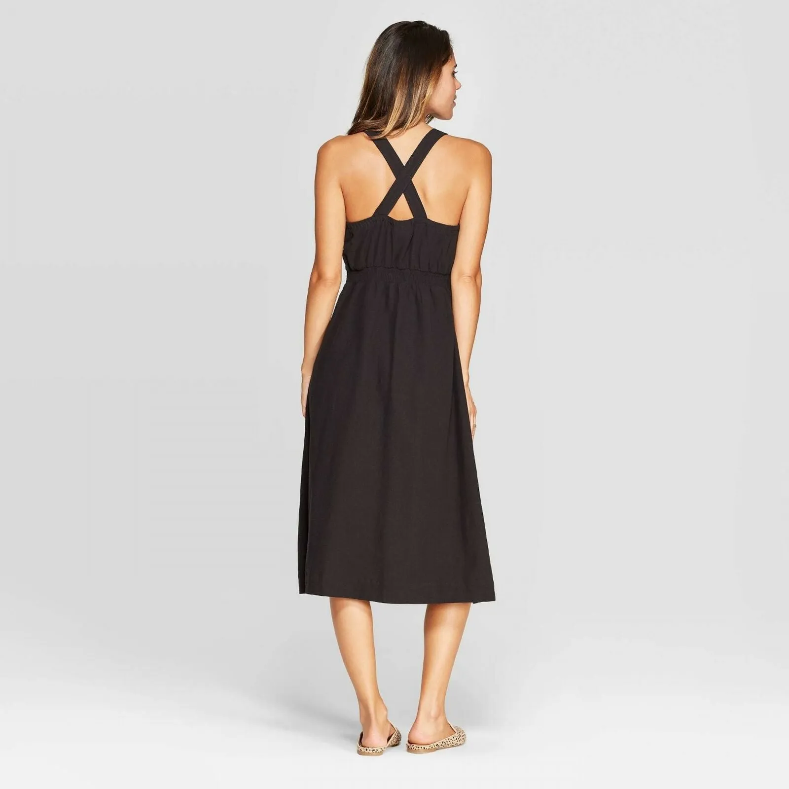 Universal Thread Women's Sleeveless Round Neck Cross Back Dress