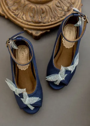 Valeria Heels in Navy