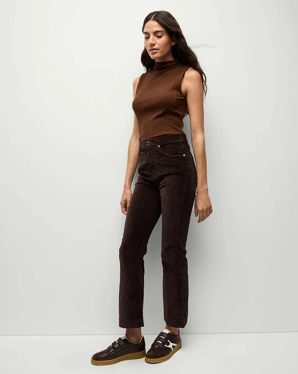Veronica Beard Carson Ankle Flare Velvet