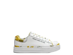Versace Jeans Women's White & Gold Sneaker 75VA3SK5 - 40% OFF