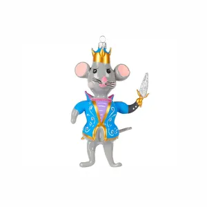 Vietri Nutcrackers Figural Mouse King Ornament