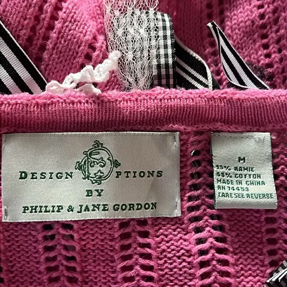 Vintage Design Options by Philip &amp; Jane Gordon Embellished Cardigan