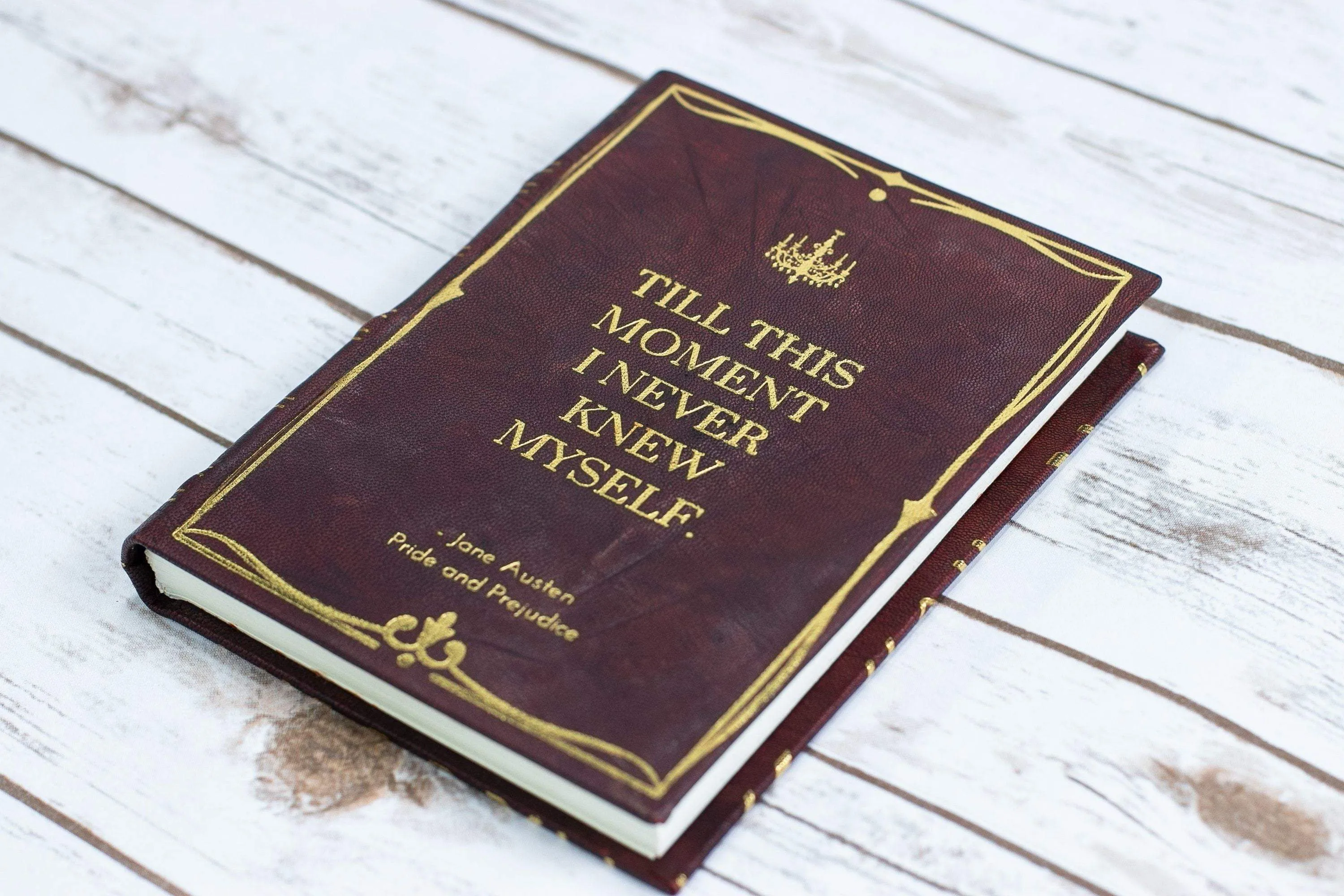 Vintage Jane Austen Pride & Prejudice Handmade Leather Journal