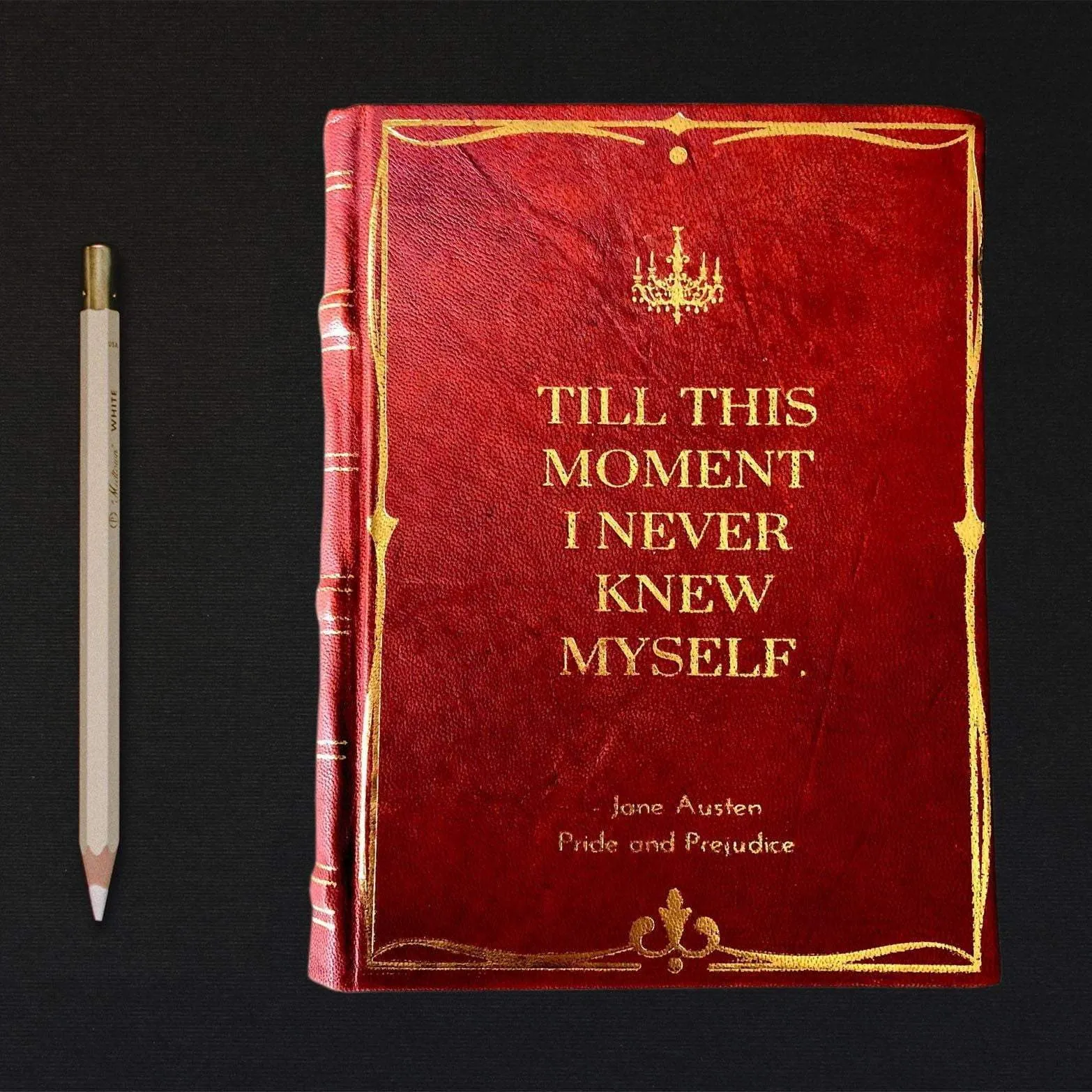 Vintage Jane Austen Pride & Prejudice Handmade Leather Journal