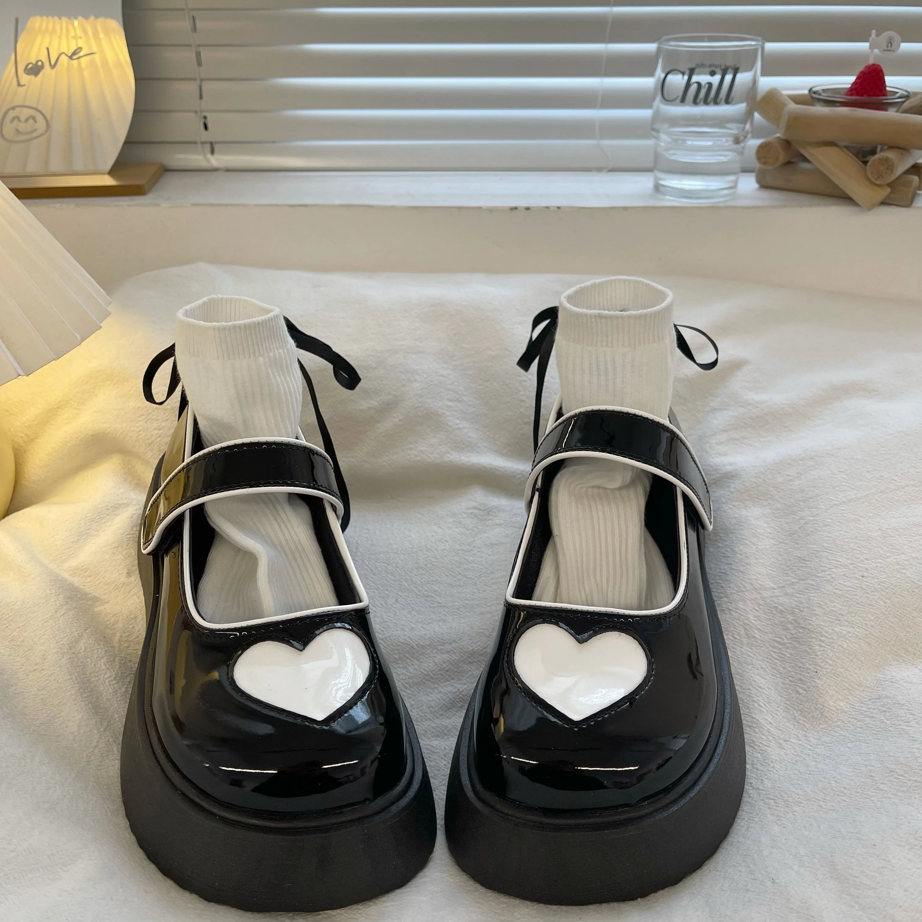 vintage platform mary jane shoes  KF82704