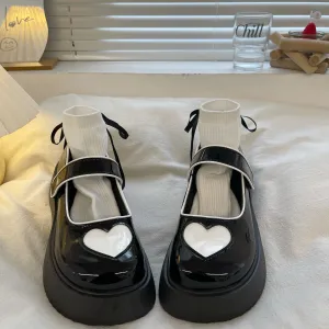 vintage platform mary jane shoes  KF82704