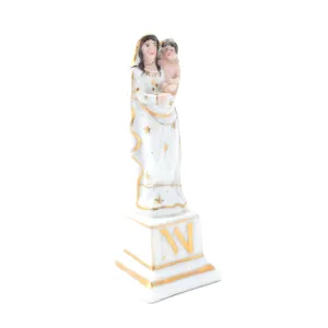 Vintage Porcelain Blessed Mother Statuette sourced in France