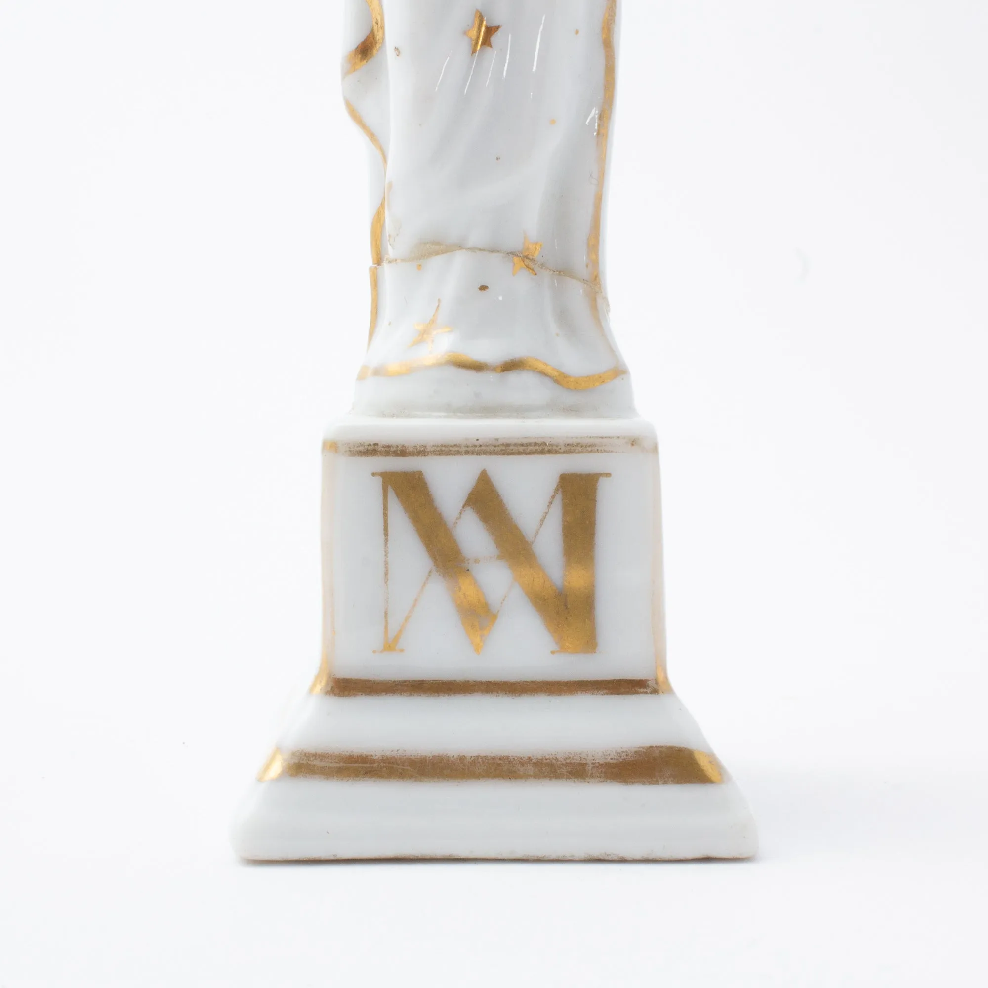 Vintage Porcelain Blessed Mother Statuette sourced in France