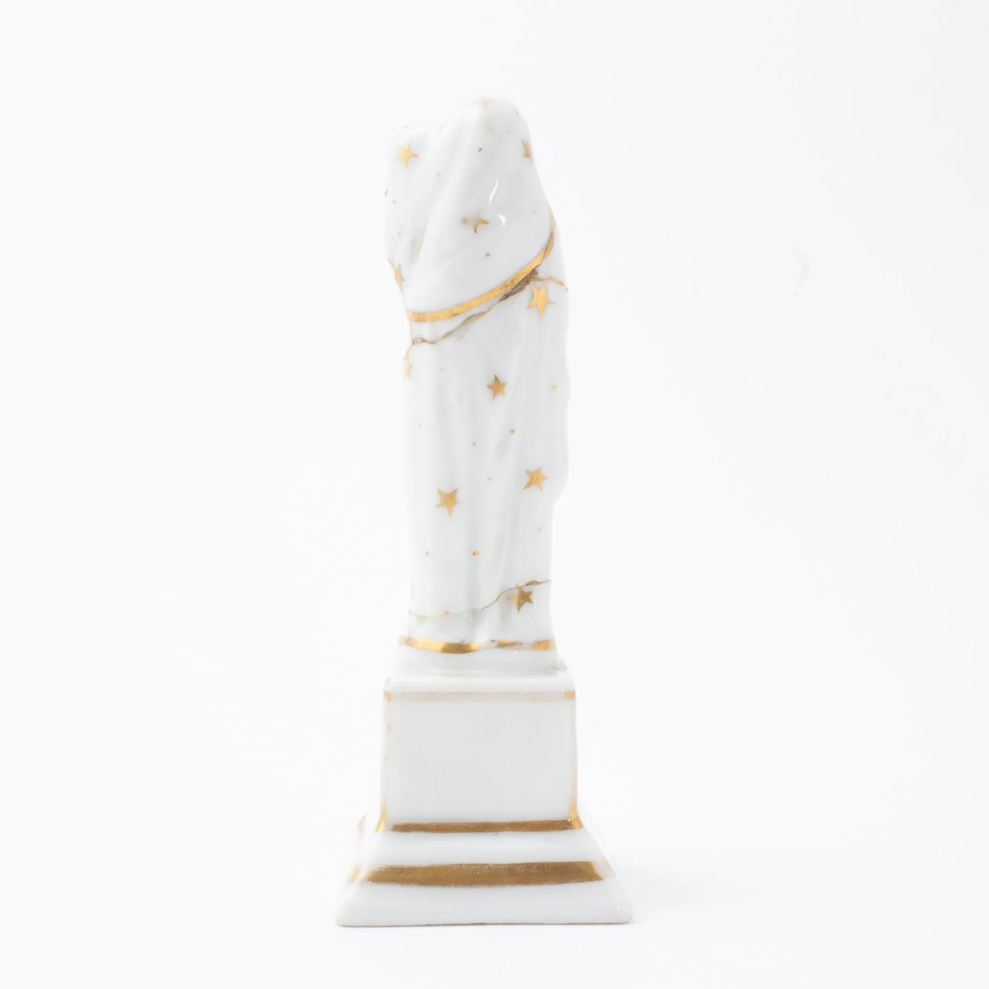 Vintage Porcelain Blessed Mother Statuette sourced in France