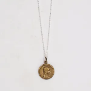 Vintage Saint Medal Mary Lourdes V18