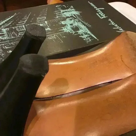 Vintage Salvatore Ferragamo Slingback Two-Tone Shoes.