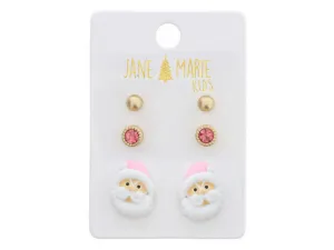 Vintage Santa Earring Set