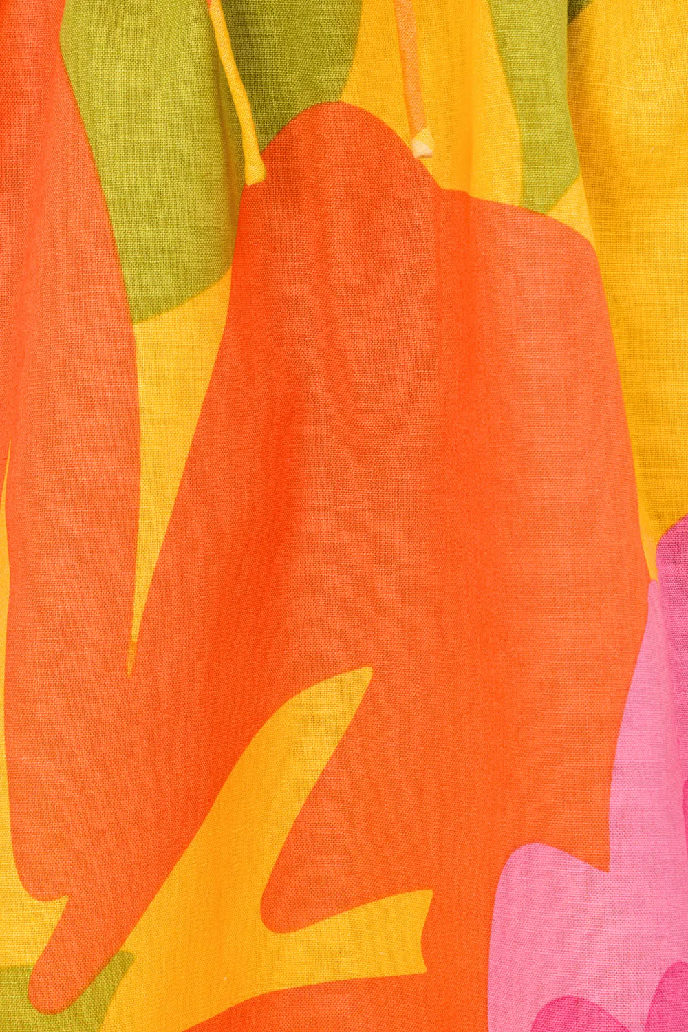 Vitali Frill Dress - Hibiscus