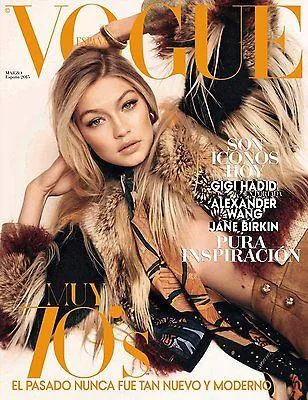 VOGUE Magazine Spain March 2015 GIGI HADID Jane Birkin NADJA BENDER Mariano Ontanon NEW