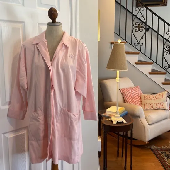 Vtg Mary Kay consultant jacket long sleeve button-down pink women’s size L large