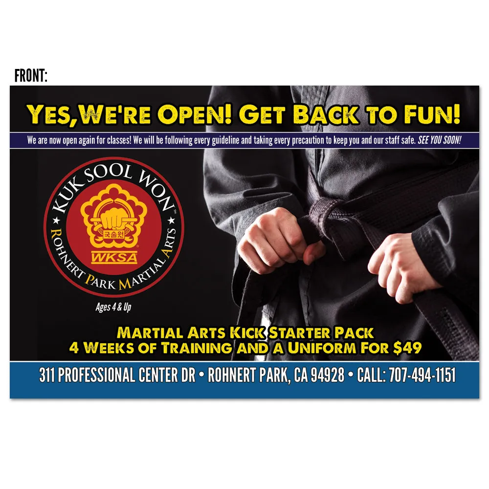 We're Open! Postcard