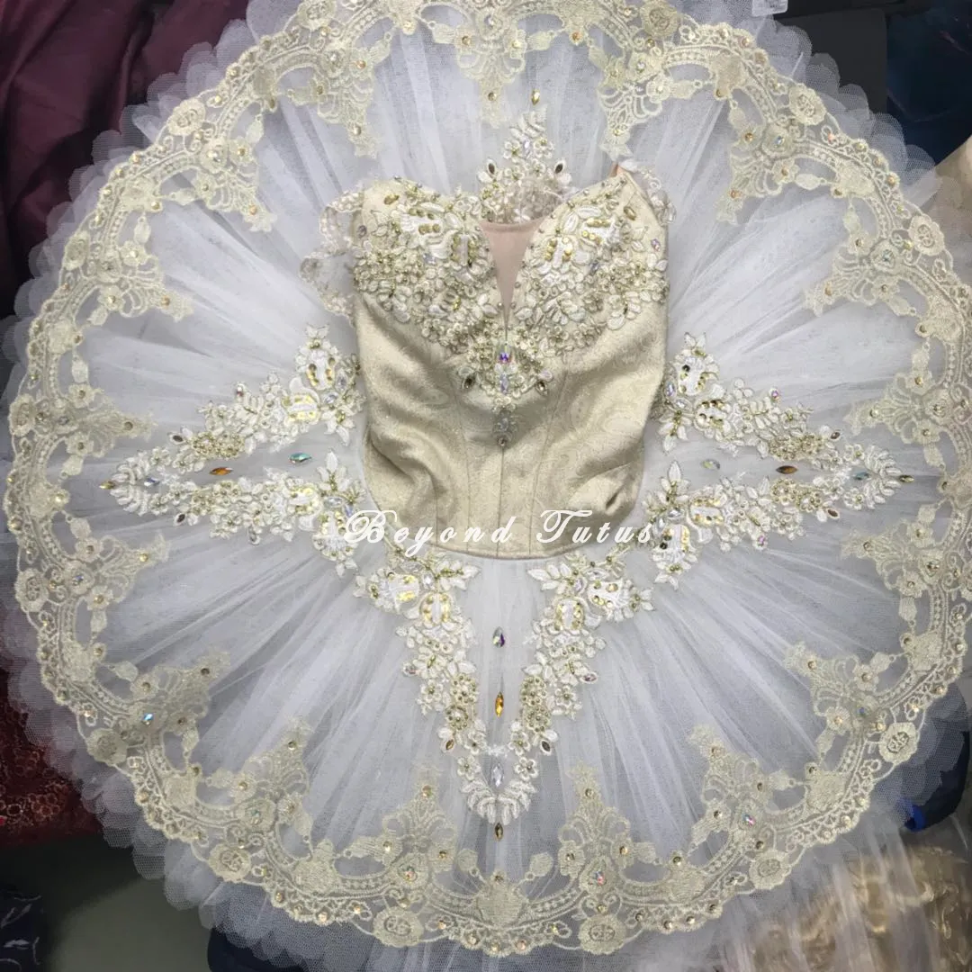 White and Gold Aurora Tutu