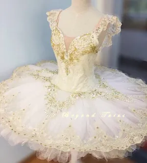 White and Gold Aurora Tutu