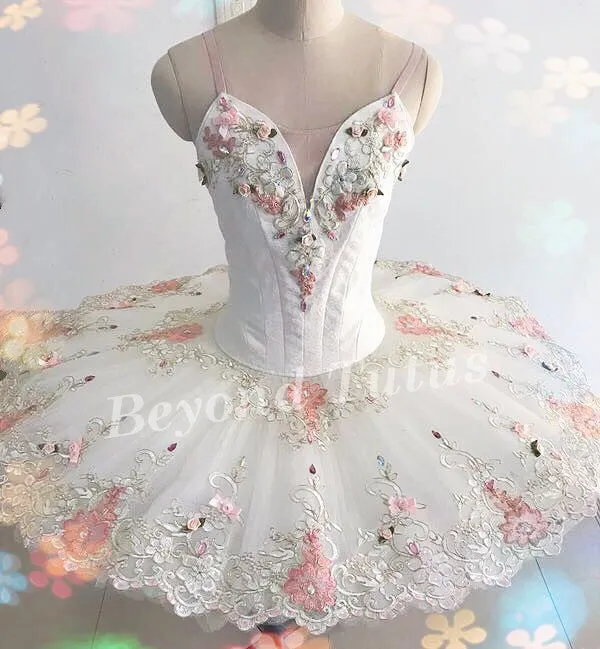 White Floral Tutu