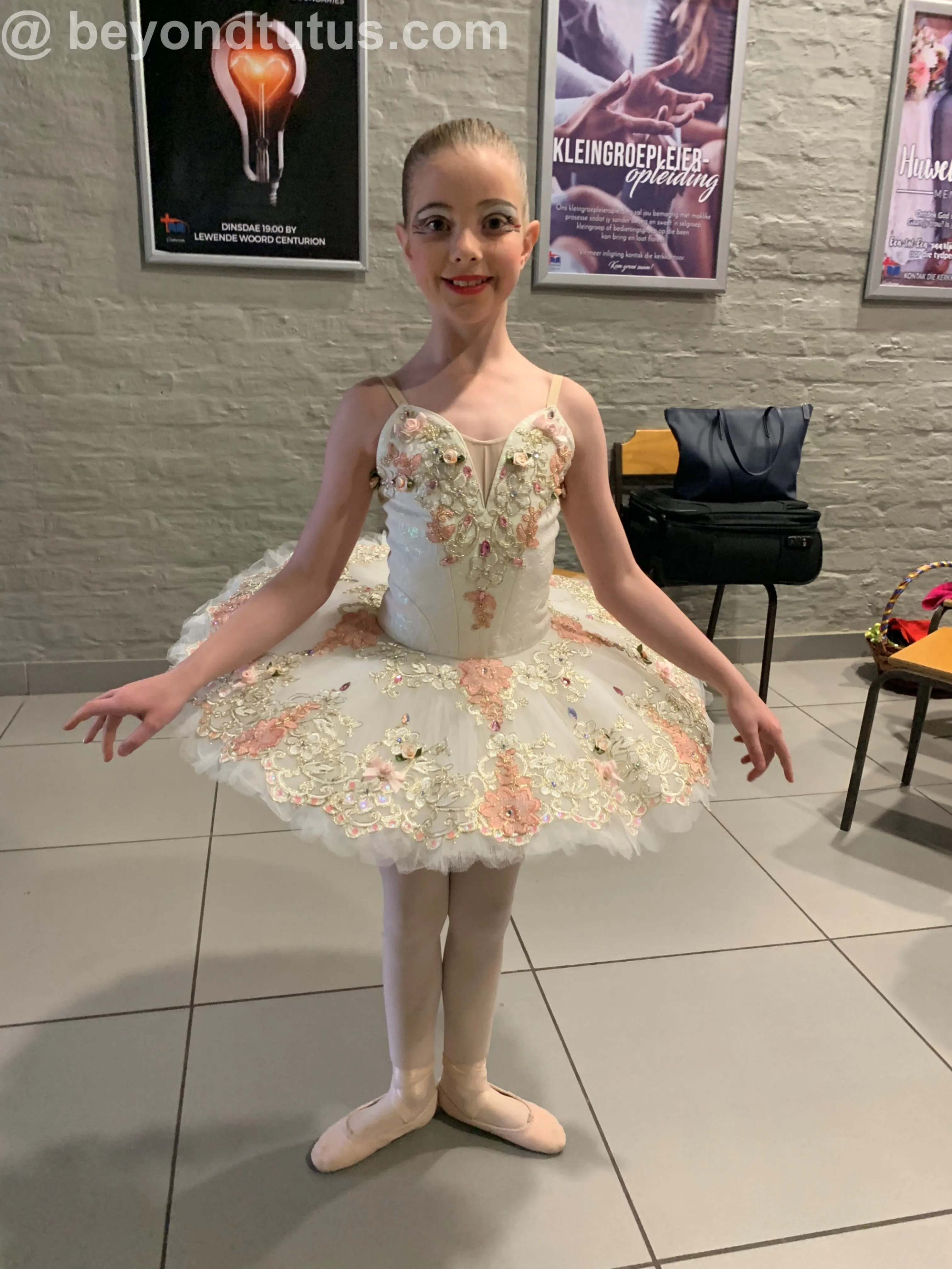 White Floral Tutu