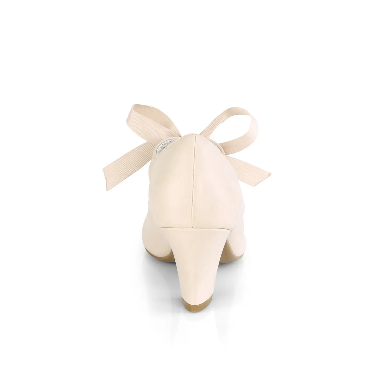 WIGGLE-32  Beige Faux Leather