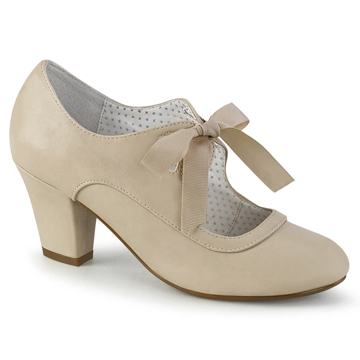 WIGGLE-32  Beige Faux Leather