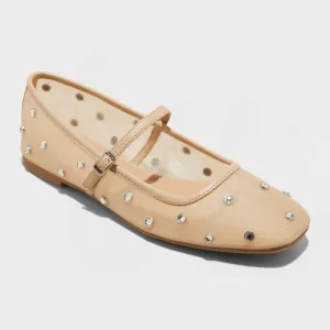 Wild Fable Women's Elsa Mary Jane Ballet Flats with Memory Foam Insole 89886010